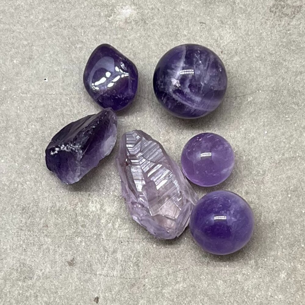 Lot of 6 Healing Crystals